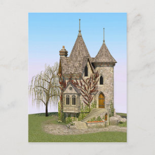 Carte Postale Château de Conte de Fées Cadeau de Fantaisie et d'