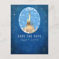 Château de conte de fées en or bleu Princesse Étin