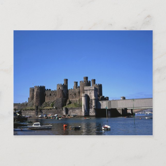 Carte Postale Château de Conwy Nord du Pays de Galles (Devant)