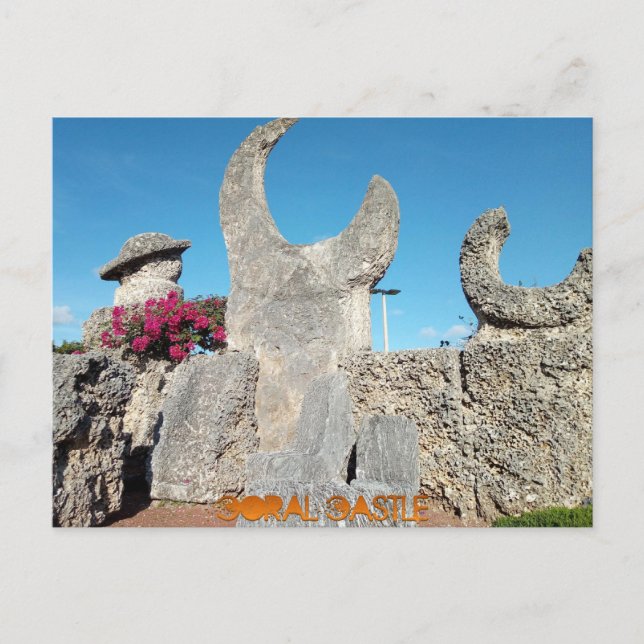 Carte Postale Château de Coral, Miami (Devant)