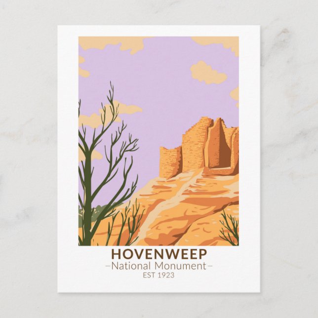 Carte Postale Château de Cutthroat du Monument National d'Hovenw (Devant)