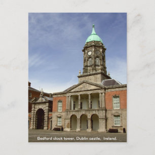 Carte Postale Château de Dublin - Tour d'horloge de Bedford, Irl