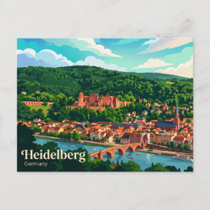 Carte Postale Château de Heidelberg Allemagne
