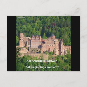 Carte Postale Château De Heidelberg En Allemand & Allemand Dire