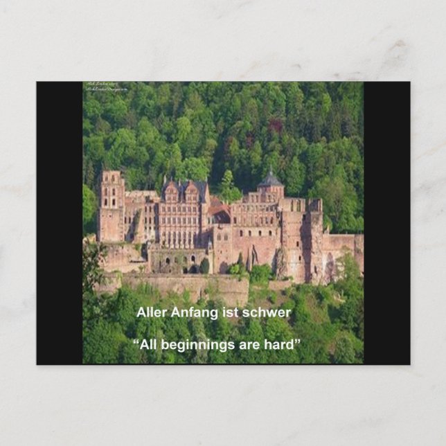 Carte Postale Château De Heidelberg En Allemand & Allemand Dire (Devant)