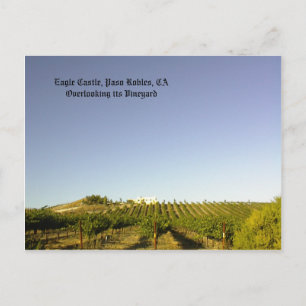 Carte postale : Château de l'Aigle surplombant son