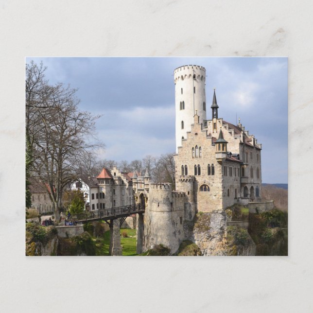 Carte Postale Château de Lichtenstein Allemagne (Devant)