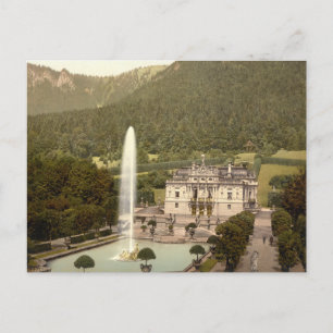 Carte Postale Château de Linderhof, Bavière, Allemagne