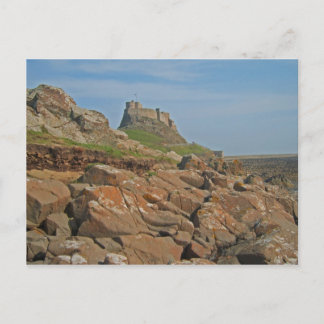 Carte Postale Château de Lindisfarne Île Sainte Angleterre