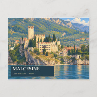 Carte Postale Château de Malcesine sur le lac de Garde