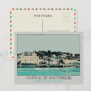 Carte Postale Château de Montsoreau dans la vallée de la Loire