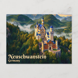 Carte Postale Château de Neuschwanstein Allemagne