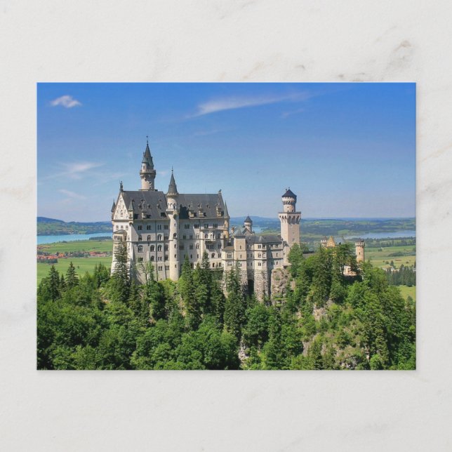 Carte Postale Château de Neuschwanstein, Bavière Allemagne (Devant)