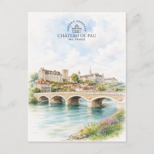Carte Postale Château de Pau Château et Pont – France