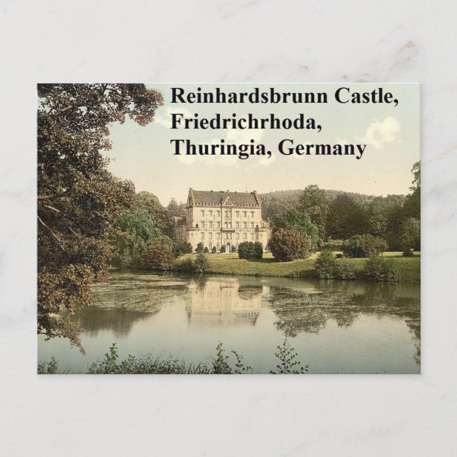 Carte Postale Château de Reinhardsbrunn, Friedrichrhoda, Thuring (Devant)