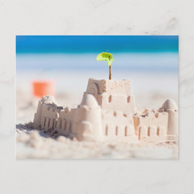 Carte Postale Château de sable (Devant)