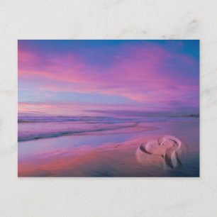 Carte Postale Château de sable de l'amour