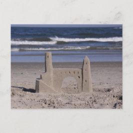Carte Postale château de sable, océan ville