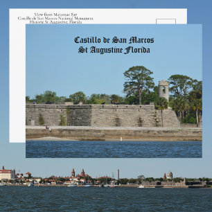 Carte Postale Château de San Marcos St Augustine FL historique