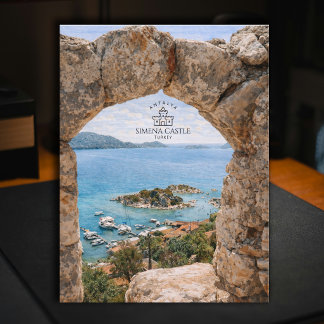 Carte Postale Château de Simena, Antalya, Turquie | Aquarelle