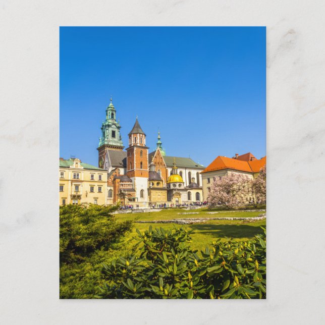 Carte Postale Château de Wawel, Cracovie, Pologne (Devant)