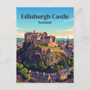 Carte Postale Château d'Édimbourg Écosse