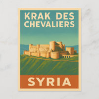 Château du Vintage voyage rétro Krak des Chevalier