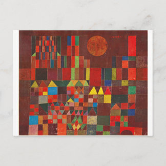 Carte Postale Château et Soleil, Paul Klee Expressionnisme Figur