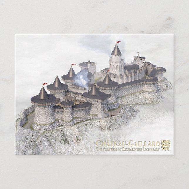 Carte Postale Château-Gaillard, on the sea of mist, (Devant)