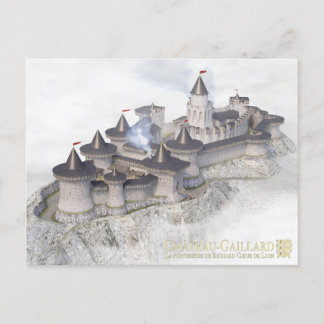 Carte Postale Château-Gaillard, sur la mer de brume hivernale,
