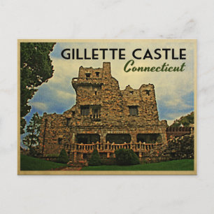 Carte Postale Château Gillette Connecticut