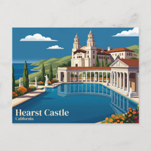 Carte Postale Château Hearst USA