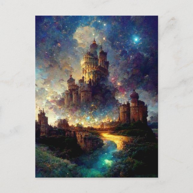 Carte Postale Château magique de l'Imaginaire (Devant)
