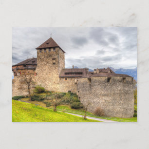 Carte Postale Château médiéval Liechtenstein