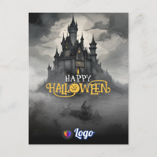 Carte Postale Château Mystique Halloween Gothique Design Effraya