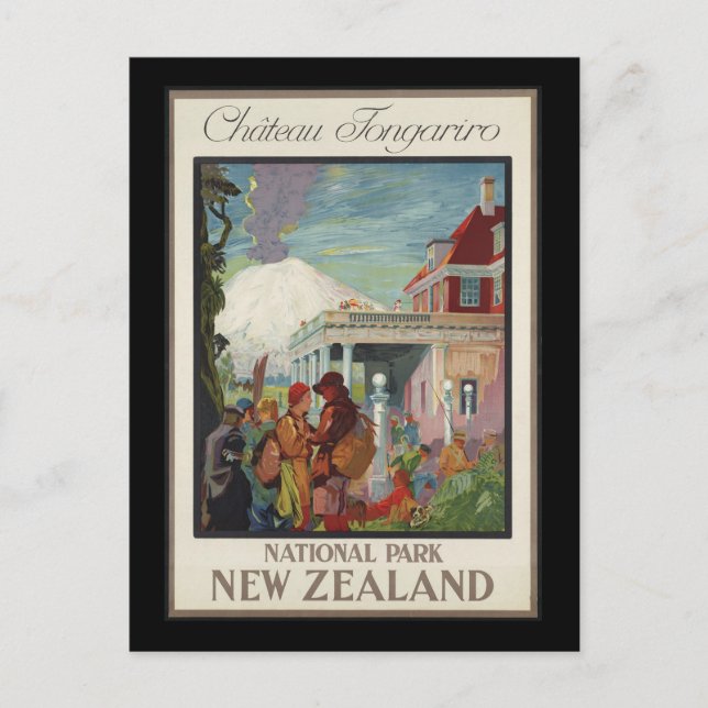 Carte Postale Château Tongariro Nouvelle-Zélande (Devant)