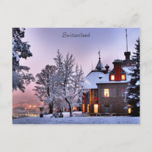 Carte Postale Château Ville Lumières À Lucerne Sui