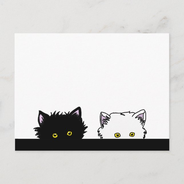Carte Postale Chatons de piaulement (Devant)