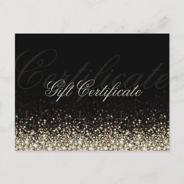 Carte Postale Chatouillant Parties scintillant d'argent noir cer (Devant)
