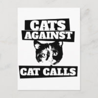 Chats contre les Catcall rétro calico féministe