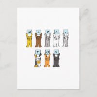 Chats de dessin animé Mazal Tov