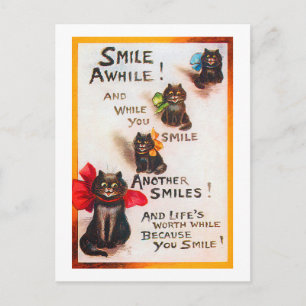 Carte Postale Chats de sourire, Louis Wain