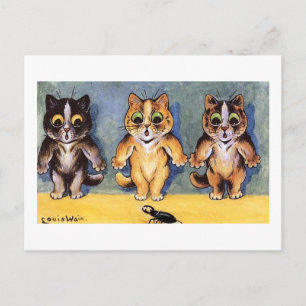 Carte Postale Chats d'humour par Louis Wain