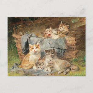 Carte Postale Chats joueurs   Julius Adam le Jeune