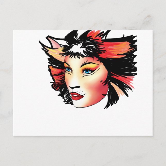 Carte Postale Chats la musique, Bombalurina (Devant)