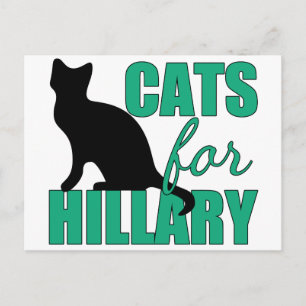 Carte Postale Chats pour Hillary