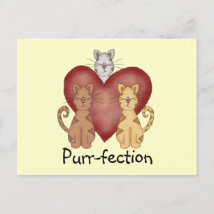 Carte Postale Chats Purr-fection Tshirts et cadeaux