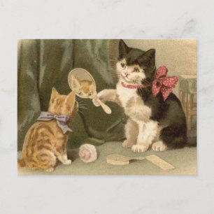 Carte postale Chats vintages