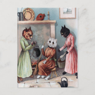 Carte postale Chats vintages