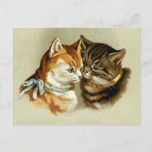 Carte Postale Chats Vintages mignons